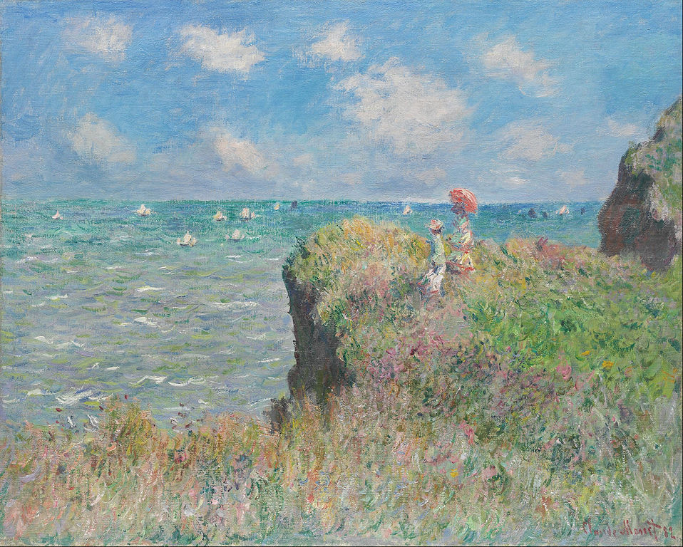 Gemälde von Claude Monet - Cliff Walk at Pourville