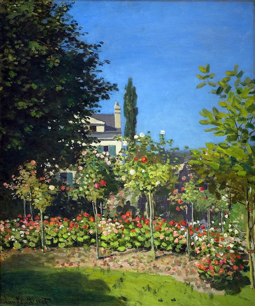 Gemälde von Claude Monet, Jardin en fleurs