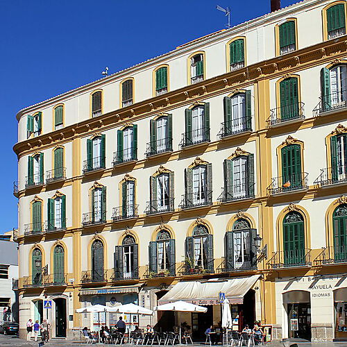 Fotografie, Geburtshaus Picassos in Málaga, Plaza de la Merced 36