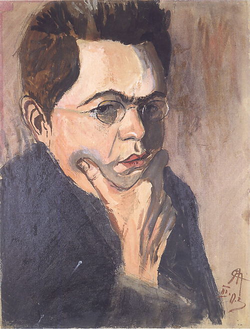August Macke, Porträt Hans Thuar (1887–1945, deutscher Maler)