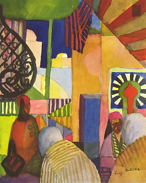 August Macke (deutscher Maler, 1887-1914), Im Basar