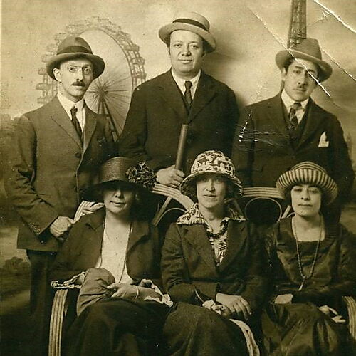 Künstler-unf Freundeskreis um Diego Rivera