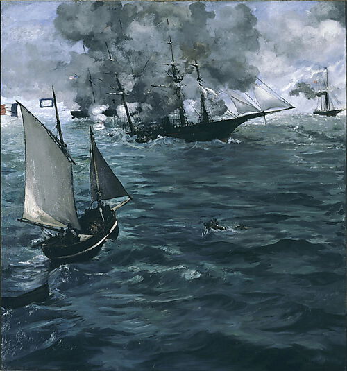 Édouard Manet, Die Schlacht zwischen der U.S.S. Kearsarge und der C.S.S. Alabama