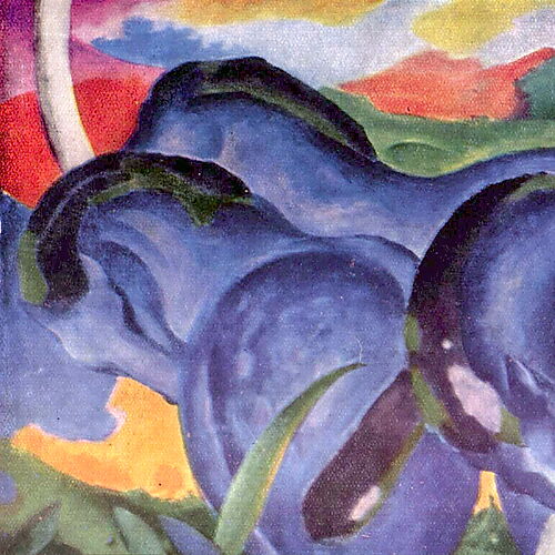 Franz Marc, Die großen blauen Pferde