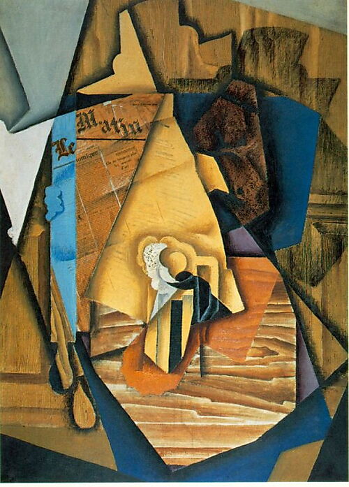 Juan Gris, Mann im Café, 1914