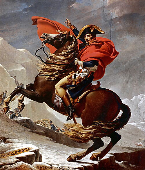 Napoleon überquert die Alpen