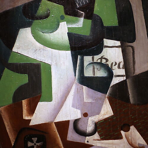 Juan Gris, Bottiglia di baeune e compostiera