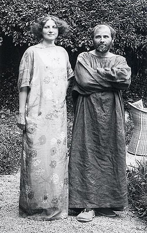 Fotografie, Gustav Klimt und Emilie Flöge