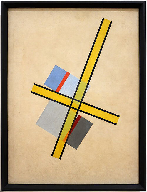 Làzloò Moholy-Nagy, yellow cross Q VII