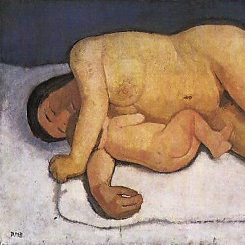 Paula Modersohn-Becker, Liegende Mutter mit Kind