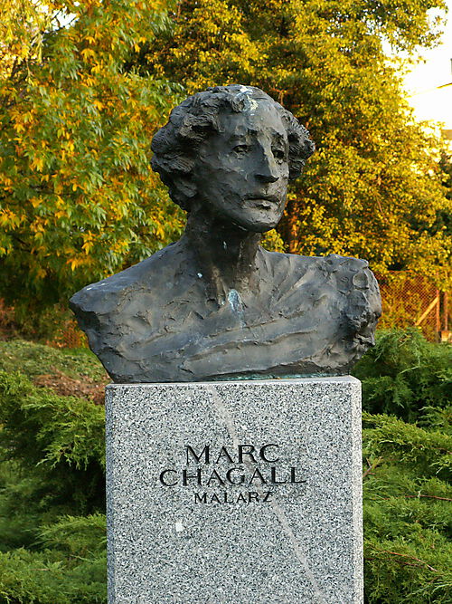 Büste von Marc Chagall in Kielce