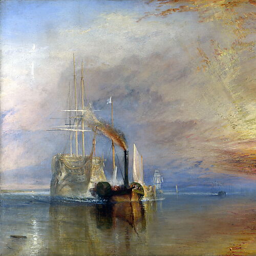 The Fighting Temeraire tugged to her last Berth to be broken up