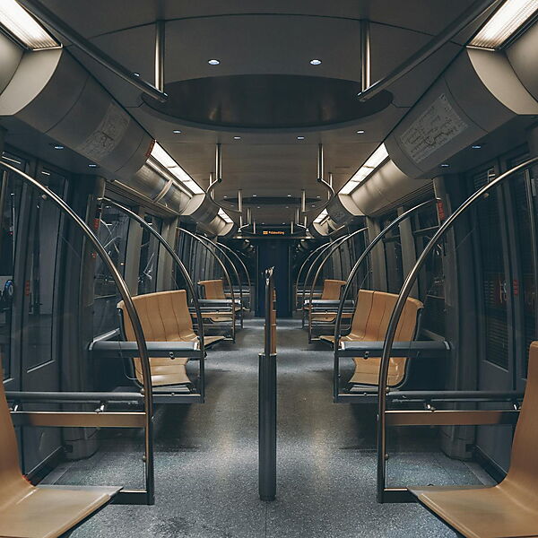 Innenansicht der Münchener U-Bahn