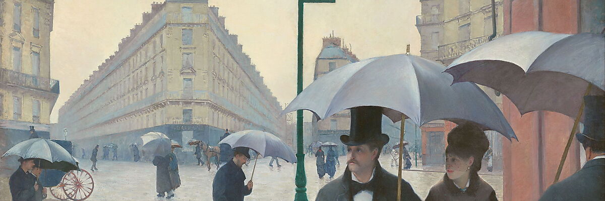 Gustave Caillebotte (1848–1894), Gemälde - "Rue de Paris, temps de pluie"
