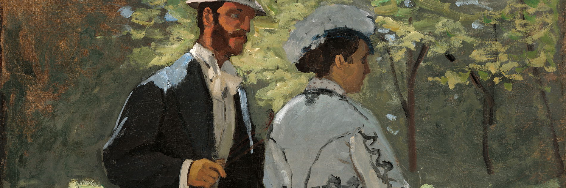 Claude Monet - Bazille und Camille, Öl auf Leinwand, 1865