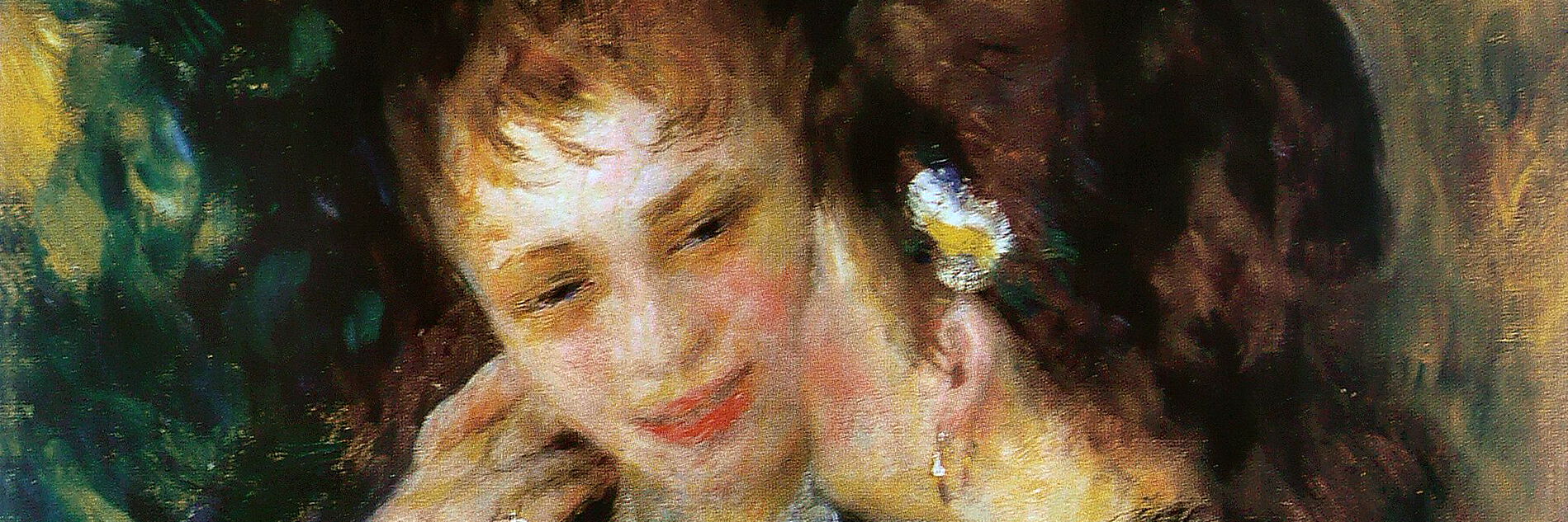 Pierre-Auguste Renoir - Confidences, Öl auf Leinwand, 1878