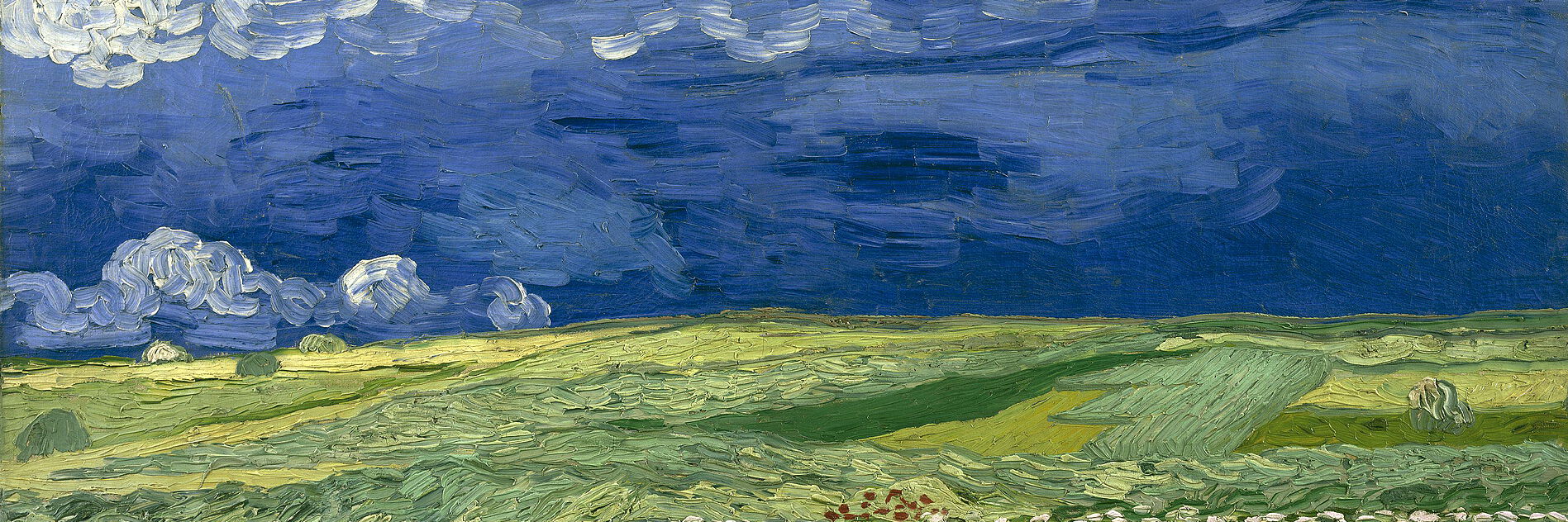 Vincent van Gogh, Feld unter Sturmhimmel, 1890