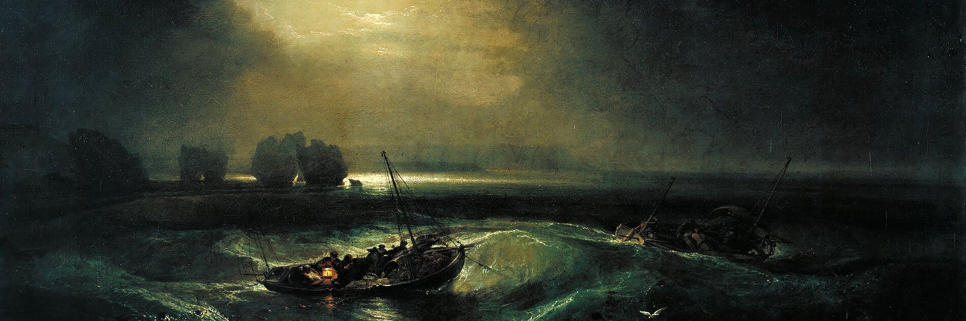 William Turner - Fishermen at Sea, 1796