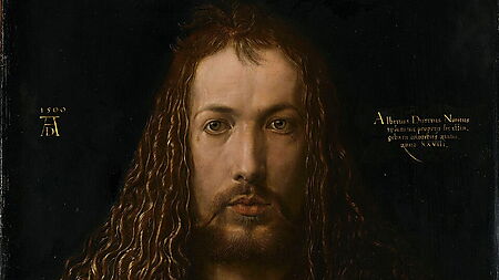 Albrecht Dürers frontales Selbstbildnis im Pelzrock aus dem Jahr 1500