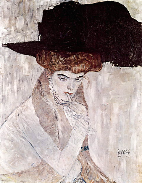 Gustav Klimt - Der schwarze Hut