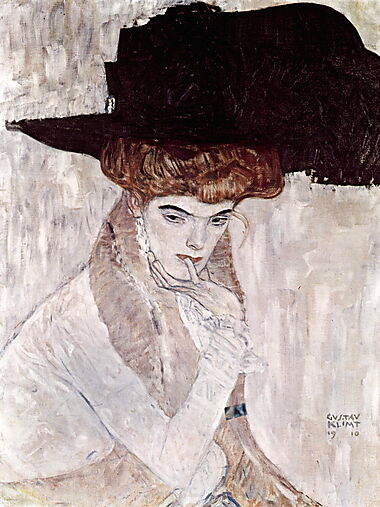 Gustav Klimt - Der schwarze Hut