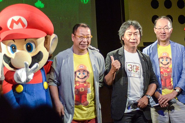 Fotografie: Takashi Tezuka, Shigeru Miyamoto und Koji Kondo
